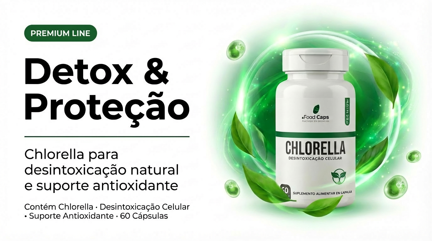 Chlorella Premium — Detox Natural e Suporte Antioxidante