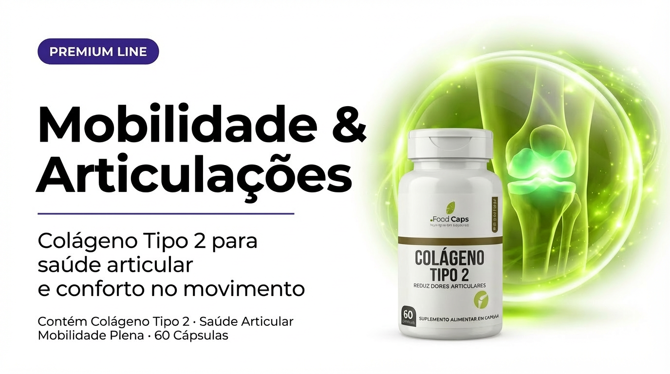 Colágeno Tipo 2 Premium — Mobilidade e Conforto Articular