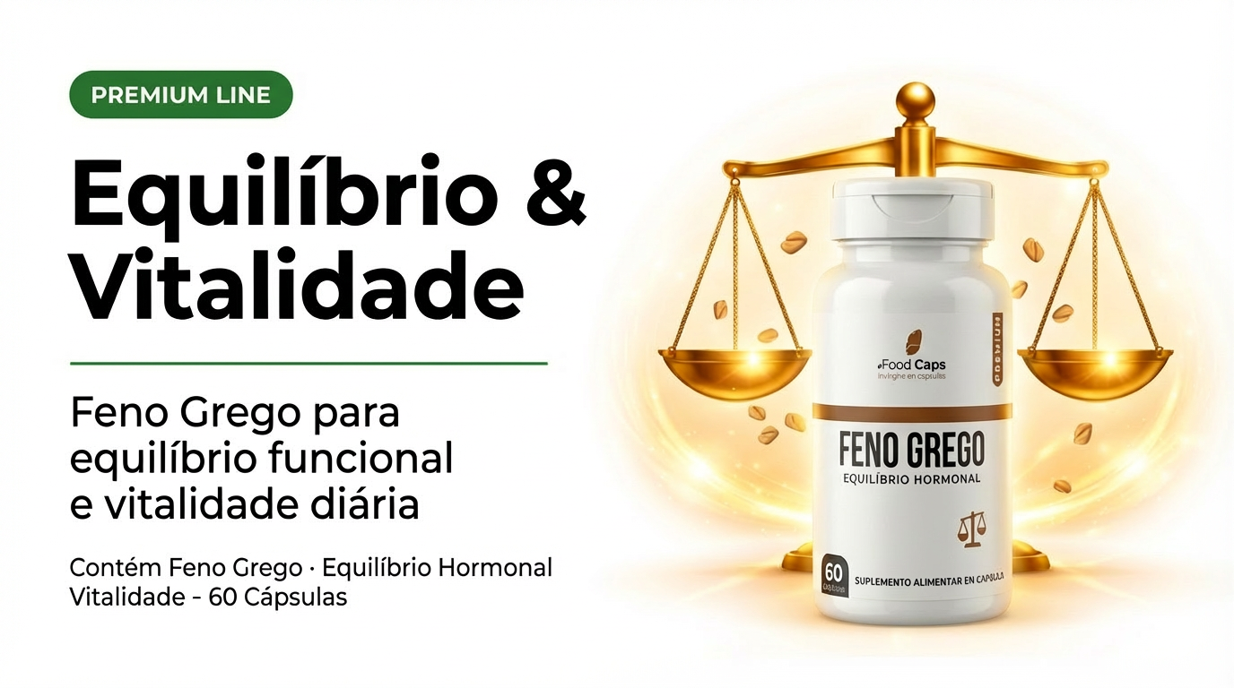 Feno Grego Premium — Equilíbrio Funcional e Vitalidade Diária