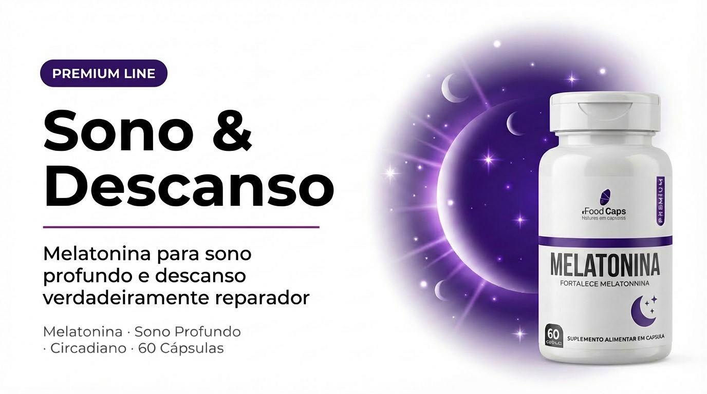 Melatonina Premium — Sono Profundo e Noites Tranquilas