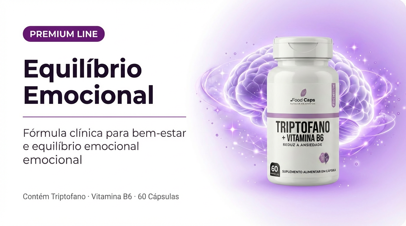 Triptofano + B6 Premium — Equilíbrio Emocional e Bem-Estar